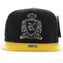 KING METAL PU VISOR SNAPBACK CAP