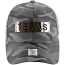 TEXAS METAL PATCH DETAILING CAMO NYLON SNAPBACK BALL CAP