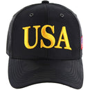 USA EMBROIDERY CAMO NYLON CURVED SNAPBACK BALL CAP